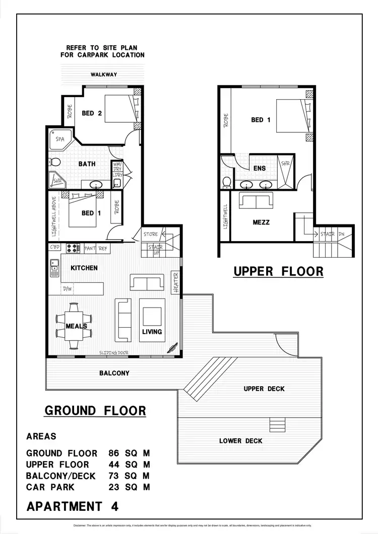 Floorplan of Homely apartment listing, 4/5230 Great Ocean Road, Wongarra VIC 3234