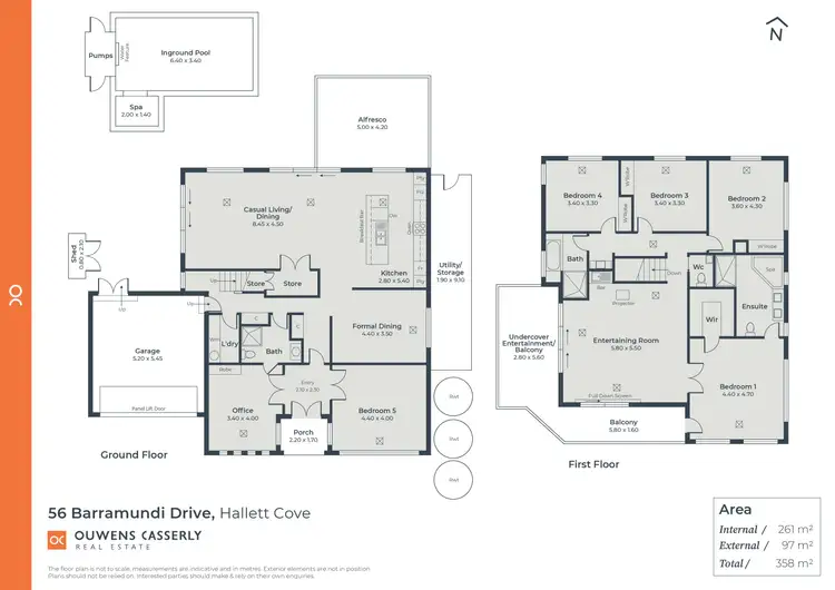 Floorplan of Homely house listing, 56 Barramundi Drive, Hallett Cove SA 5158