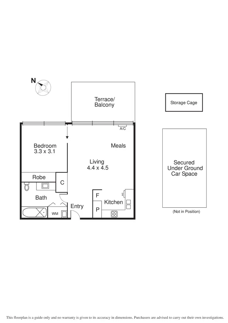 Floorplan of Homely apartment listing, 309/95 Ormond Road, Elwood VIC 3184
