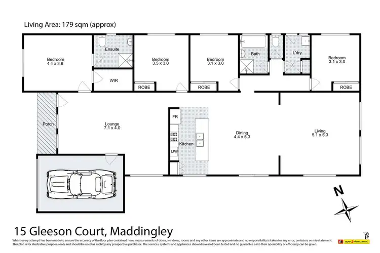 Floorplan of Homely house listing, 15 Gleeson Court, Maddingley VIC 3340