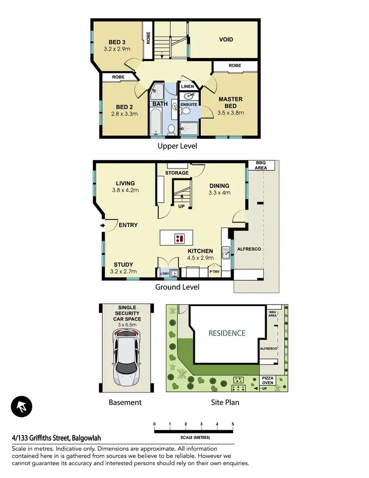 Floorplan of Homely townhouse listing, 4/133 Griffiths Street, Balgowlah NSW 2093