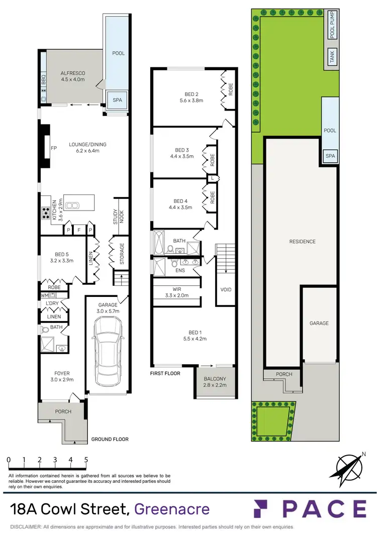Floorplan of Homely semi-detached listing, 18a Cowl Street, Greenacre NSW 2190