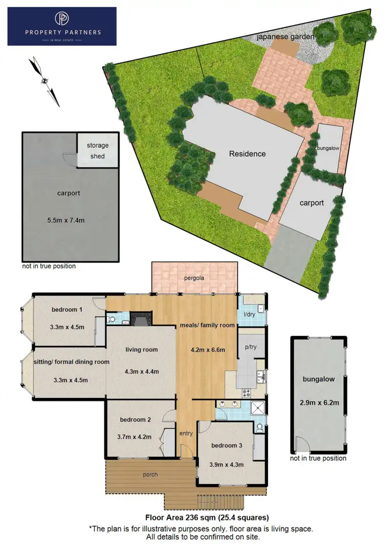 Floorplan of Homely house listing, 1 Yandra Court, Ferntree Gully VIC 3156