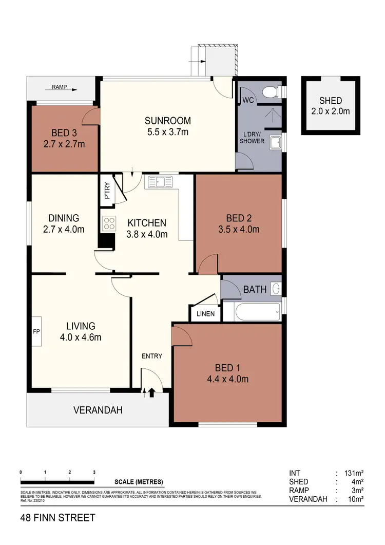 Floorplan of Homely house listing, 48 Finn Street, White Hills VIC 3550
