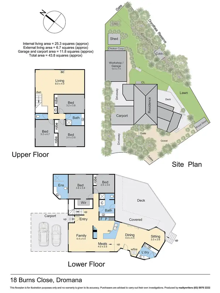 Floorplan of Homely house listing, 18 Burns Close, Dromana VIC 3936