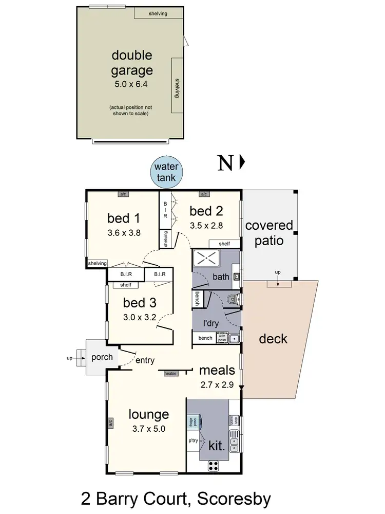 Floorplan of Homely house listing, 2 Barry Court, Scoresby VIC 3179
