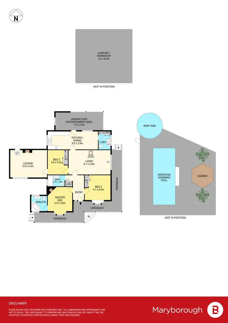 Floorplan of Homely house listing, 28 Phelan Road, Maryborough VIC 3465