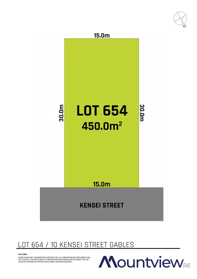Floorplan of Homely land listing, 10 Kensei Street, Gables NSW 2765