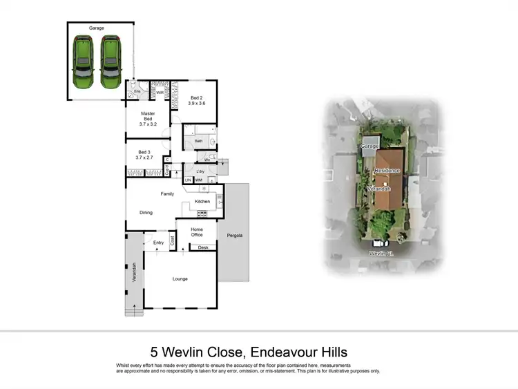 Floorplan of Homely house listing, 5 Wevlin Close, Endeavour Hills VIC 3802