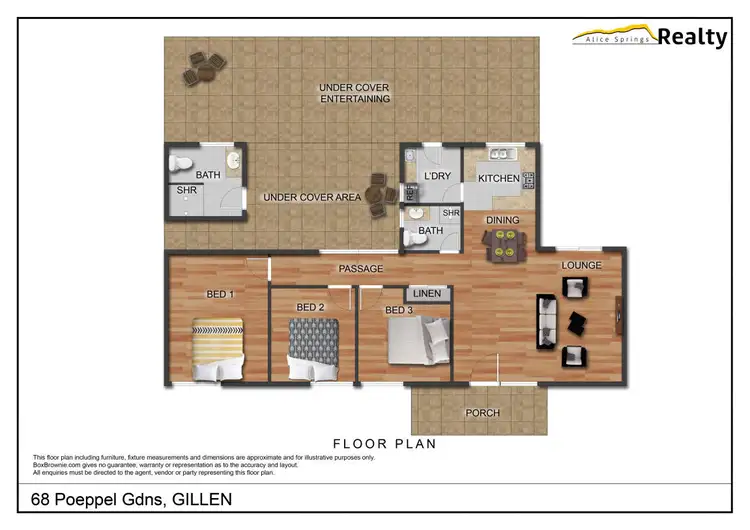 Floorplan of Homely house listing, 68 Poeppel Gardens, Gillen NT 870