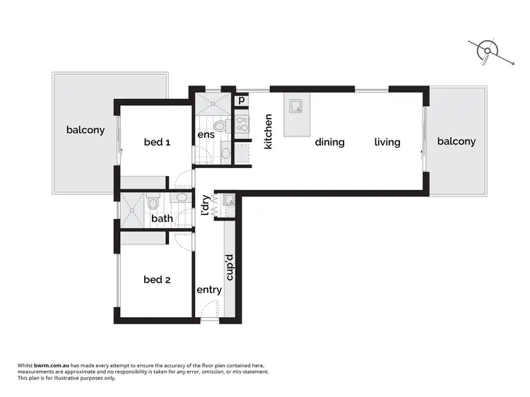 Floorplan of Homely apartment listing, 108/8 Baudinette Circuit, Bruce ACT 2617