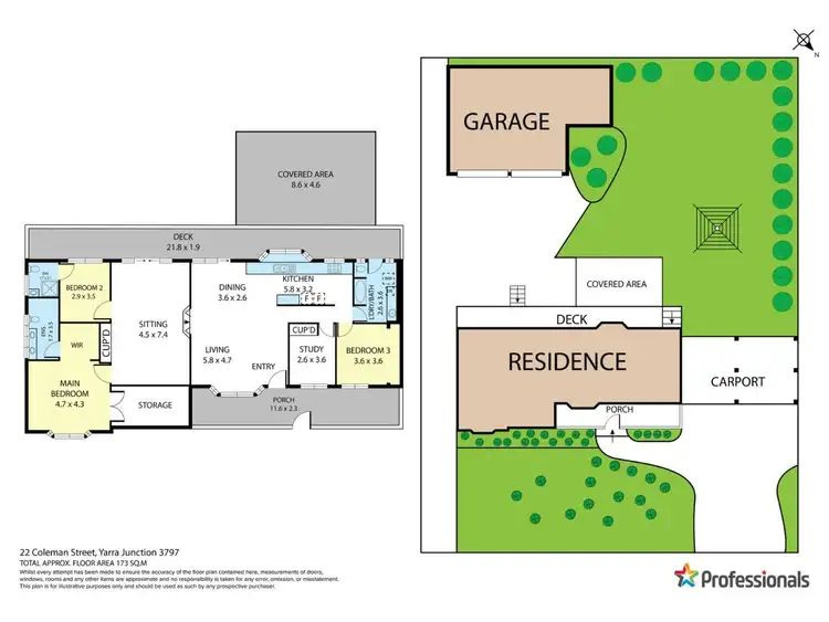 Floorplan of Homely house listing, 22 Coleman Street, Yarra Junction VIC 3797