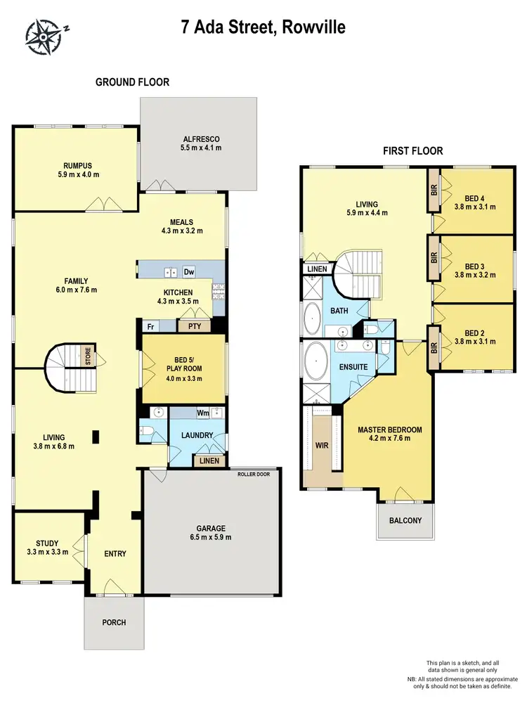 Floorplan of Homely house listing, 7 Ada Street, Rowville VIC 3178