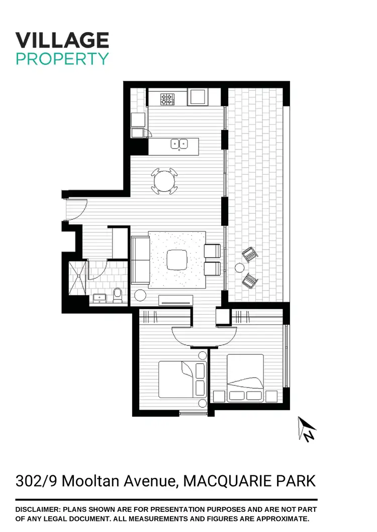 Floorplan of Homely apartment listing, 302/9 Mooltan Avenue, Macquarie Park NSW 2113