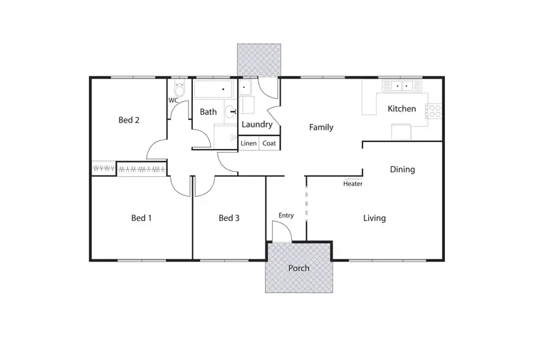 Floorplan of Homely house listing, 22 Delegate Street, Kaleen ACT 2617