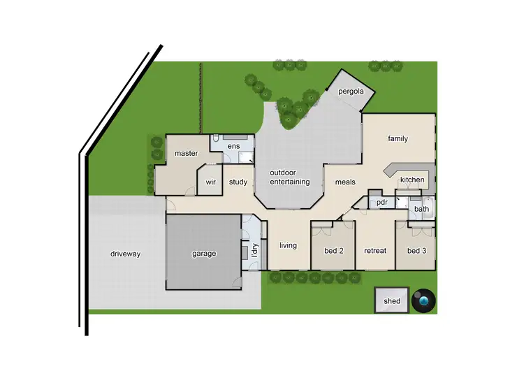 Floorplan of Homely house listing, 1 Findon Way, Berwick VIC 3806