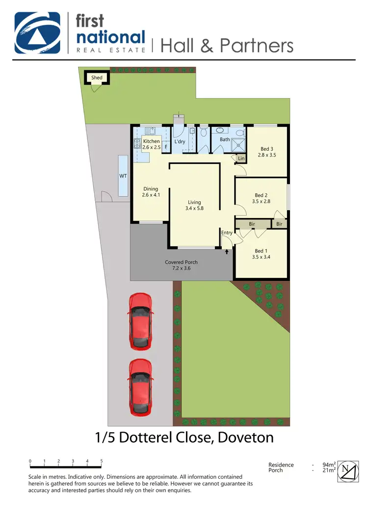 Floorplan of Homely unit listing, 1/5 Dotterel Close, Doveton VIC 3177
