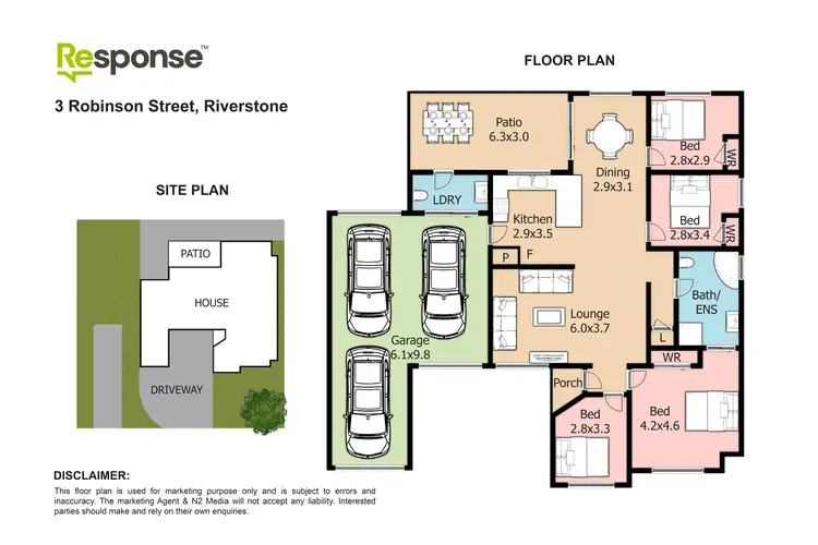 Floorplan of Homely house listing, 3 Robinson Street, Riverstone NSW 2765