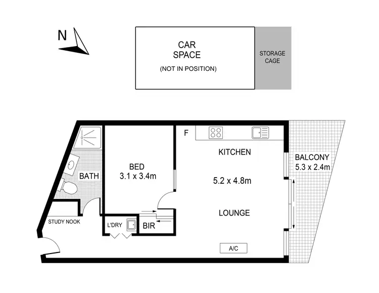 Floorplan of Homely apartment listing, 6/297 Pascoe Vale Road, Essendon VIC 3040