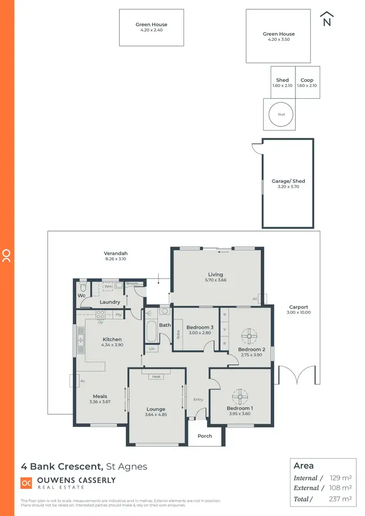 Floorplan of Homely house listing, 4 Bank Crescent, St Agnes SA 5097