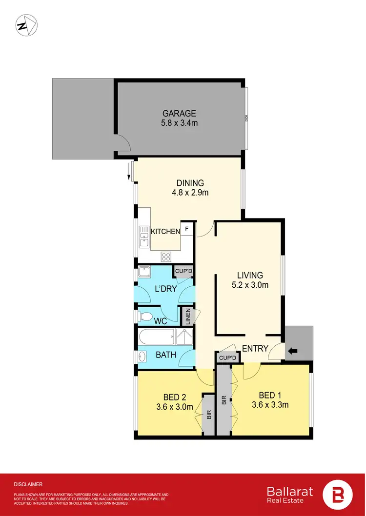 Floorplan of Homely unit listing, 2/10 Charlotte Street, Sebastopol VIC 3356