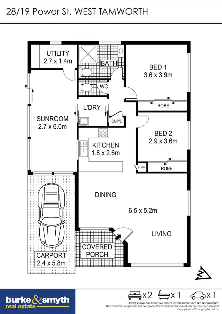 Floorplan of Homely villa listing, 28/19 Power Street, Tamworth NSW 2340