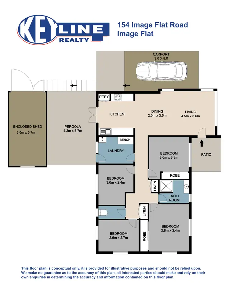 Floorplan of Homely house listing, 154 Image Flat Road, Image Flat QLD 4560