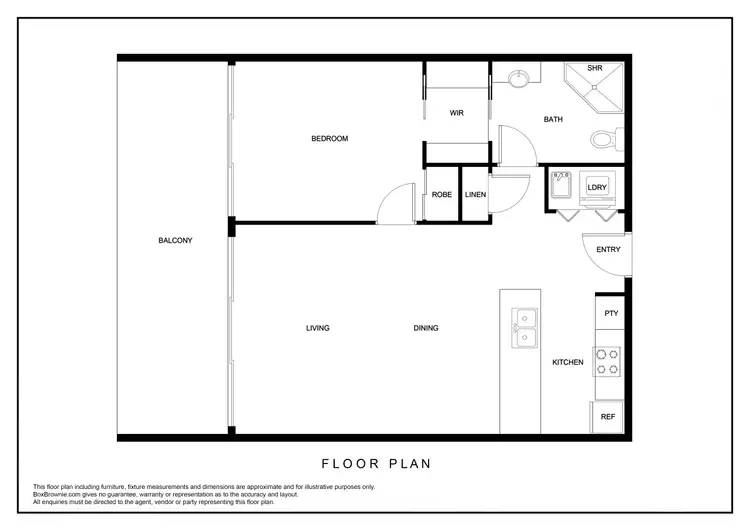 Floorplan of Homely apartment listing, 45/11 Kerridge Street, Kingston ACT 2604