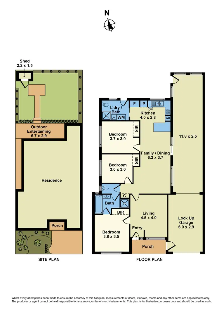 Floorplan of Homely house listing, 34 Gresham Way, Sunshine West VIC 3020