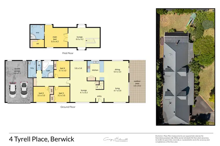 Floorplan of Homely house listing, 4 Tyrell Place, Berwick VIC 3806