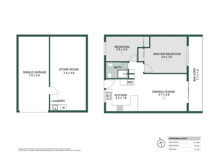 Floorplan of Homely apartment listing, 2/7 York Street, Nundah QLD 4012
