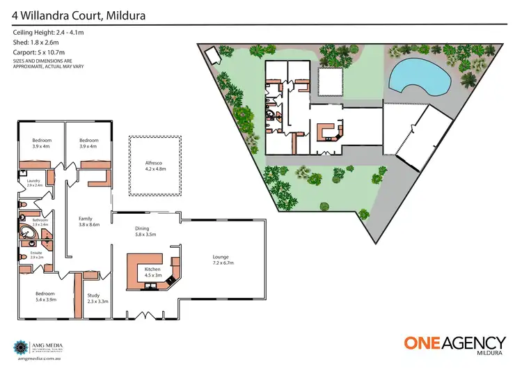 Floorplan of Homely house listing, 4 Willandra Court, Mildura VIC 3500
