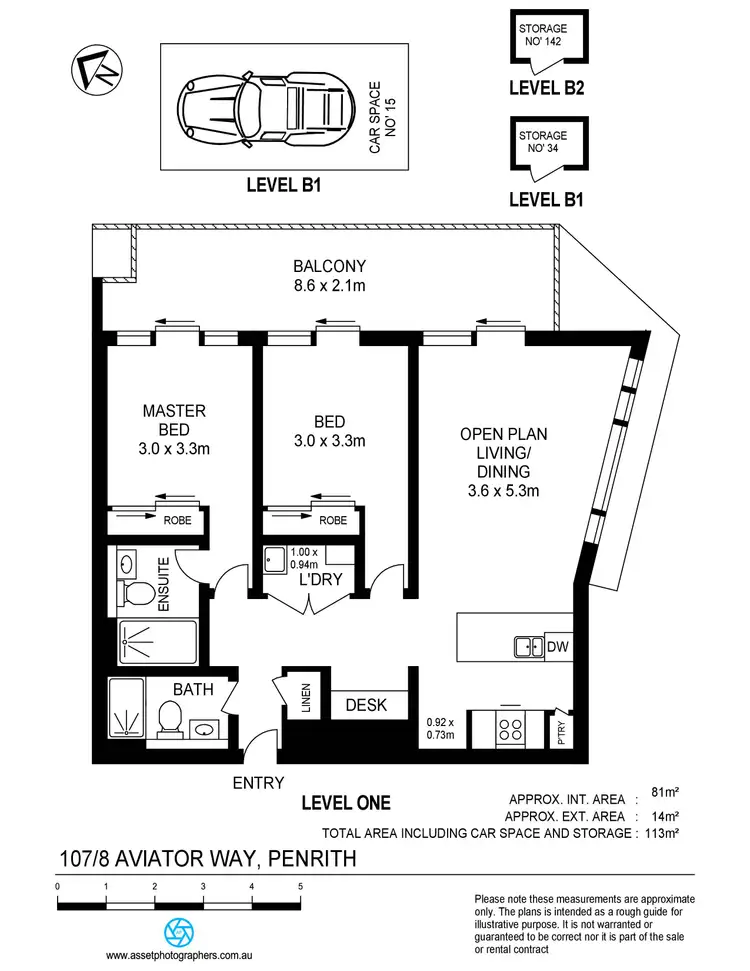Floorplan of Homely apartment listing, 107/8 Aviators Way, Penrith NSW 2750