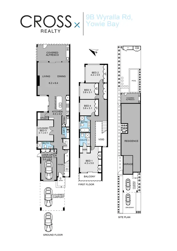 Floorplan of Homely semi-detached listing, 9B Wyralla Road, Yowie Bay NSW 2228