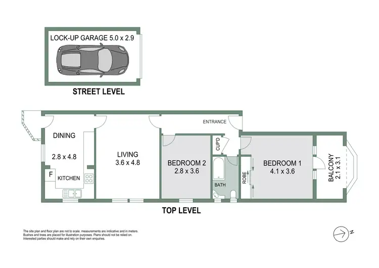 Floorplan of Homely apartment listing, 1/206 Clovelly Road, Randwick NSW 2031