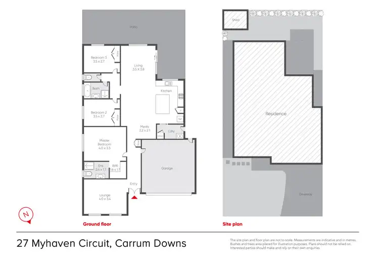Floorplan of Homely house listing, 27 Myhaven Circuit, Carrum Downs VIC 3201