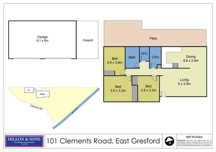 Floorplan of Homely rural property listing, 101 Clements Road, East Gresford NSW 2311