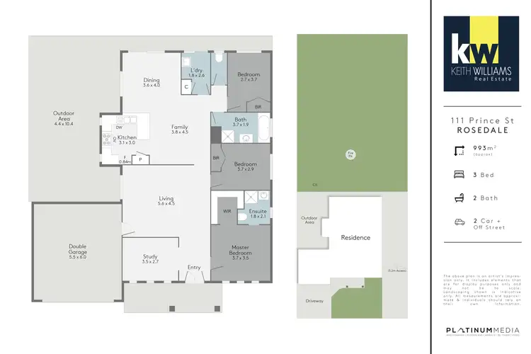 Floorplan of Homely house listing, 111 Prince Street, Rosedale VIC 3847