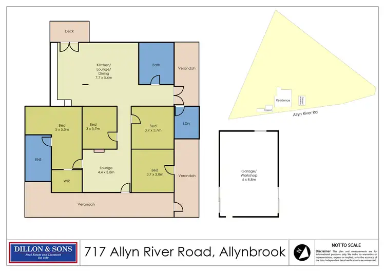 Floorplan of Homely rural property listing, 717 Allyn River Road, East Gresford NSW 2311