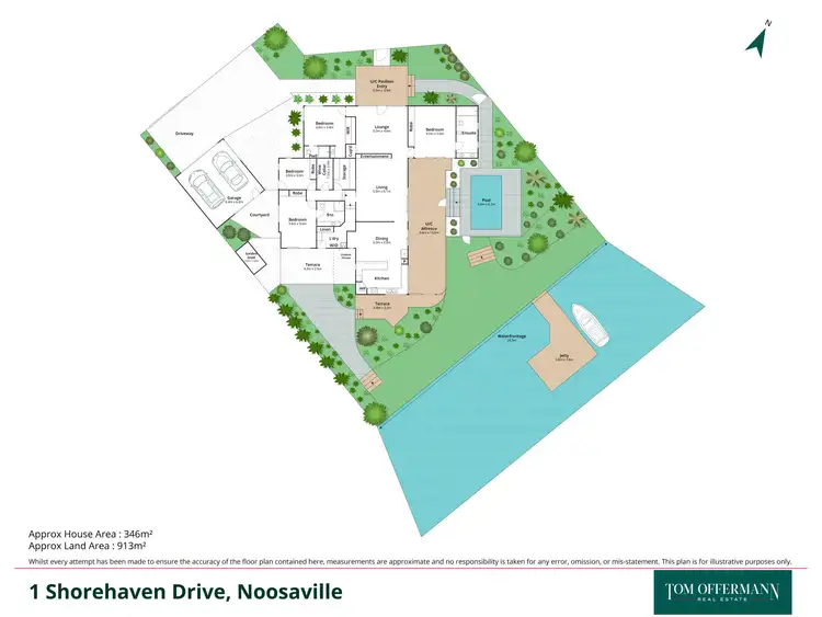 Floorplan of Homely house listing, 1 Shorehaven Drive, Noosa Waters QLD 4566