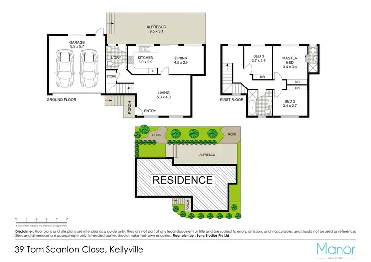 Floorplan of Homely house listing, 39 Tom Scanlon Close, Kellyville NSW 2155