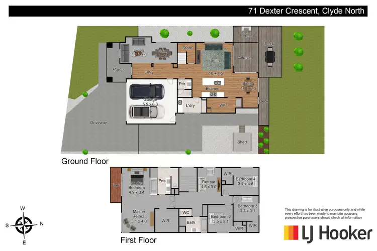 Floorplan of Homely house listing, 71 Dexter Crescent, Clyde North VIC 3978