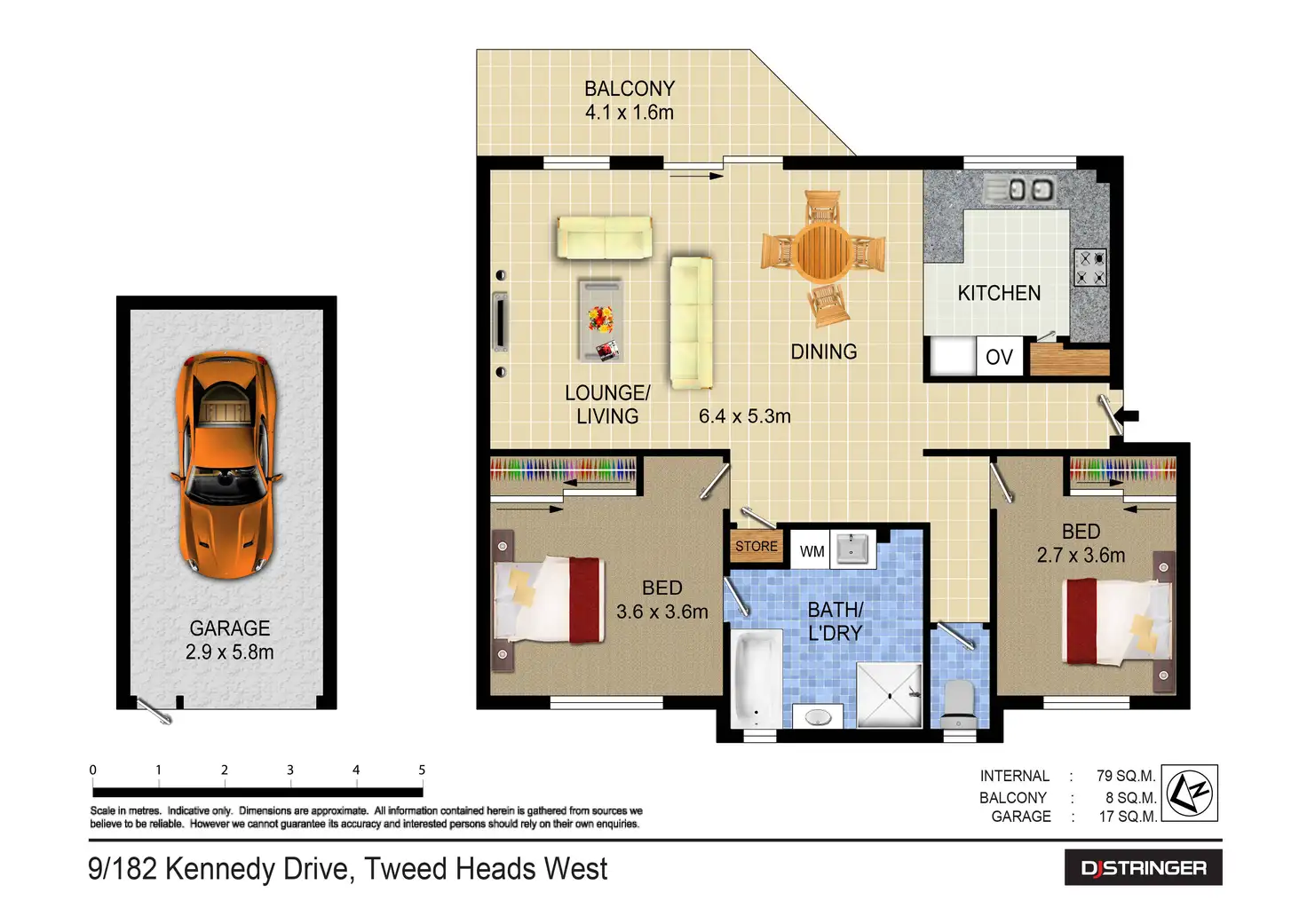 Floorplan of Homely unit listing, 9/182 Kennedy Drive, Tweed Heads West NSW 2485
