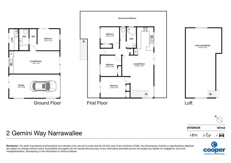 Floorplan of Homely house listing, 2 Gemini Way, Narrawallee NSW 2539