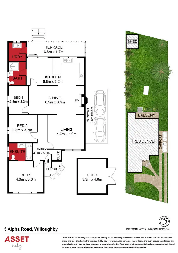 Floorplan of Homely house listing, 5 Alpha Road, Willoughby NSW 2068