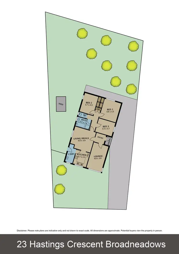 Floorplan of Homely house listing, 23 Hastings Crescent, Broadmeadows VIC 3047