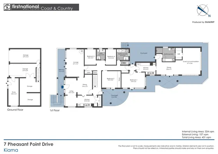 Floorplan of Homely house listing, 7 Pheasant Point Drive, Kiama NSW 2533