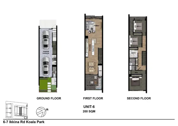 Floorplan of Homely house listing, 6/6-8 Ikkina Road, Burleigh Heads QLD 4220