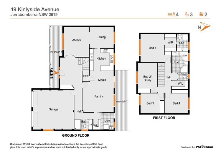 Floorplan of Homely house listing, 49 Kinlyside Avenue, Jerrabomberra NSW 2619