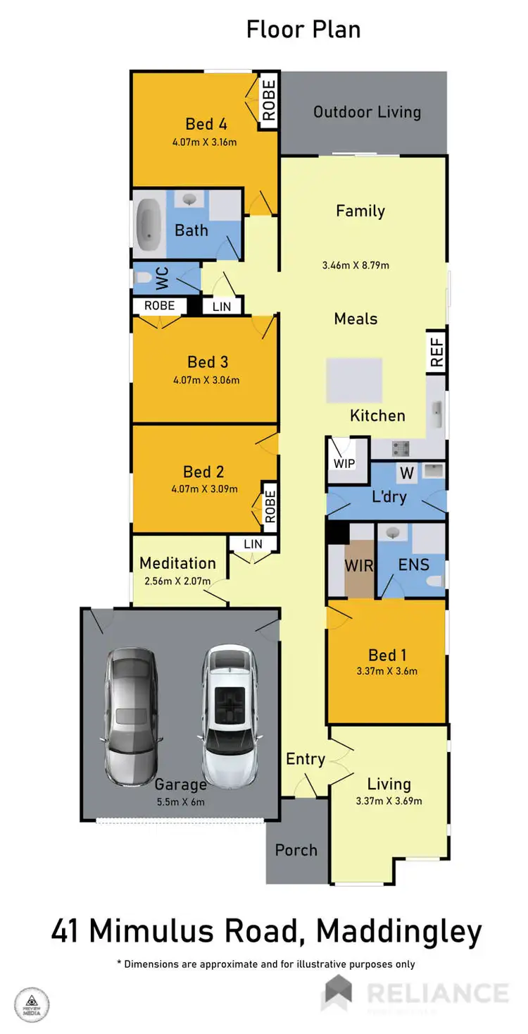 Floorplan of Homely house listing, 41 Mimulus Road, Maddingley VIC 3340
